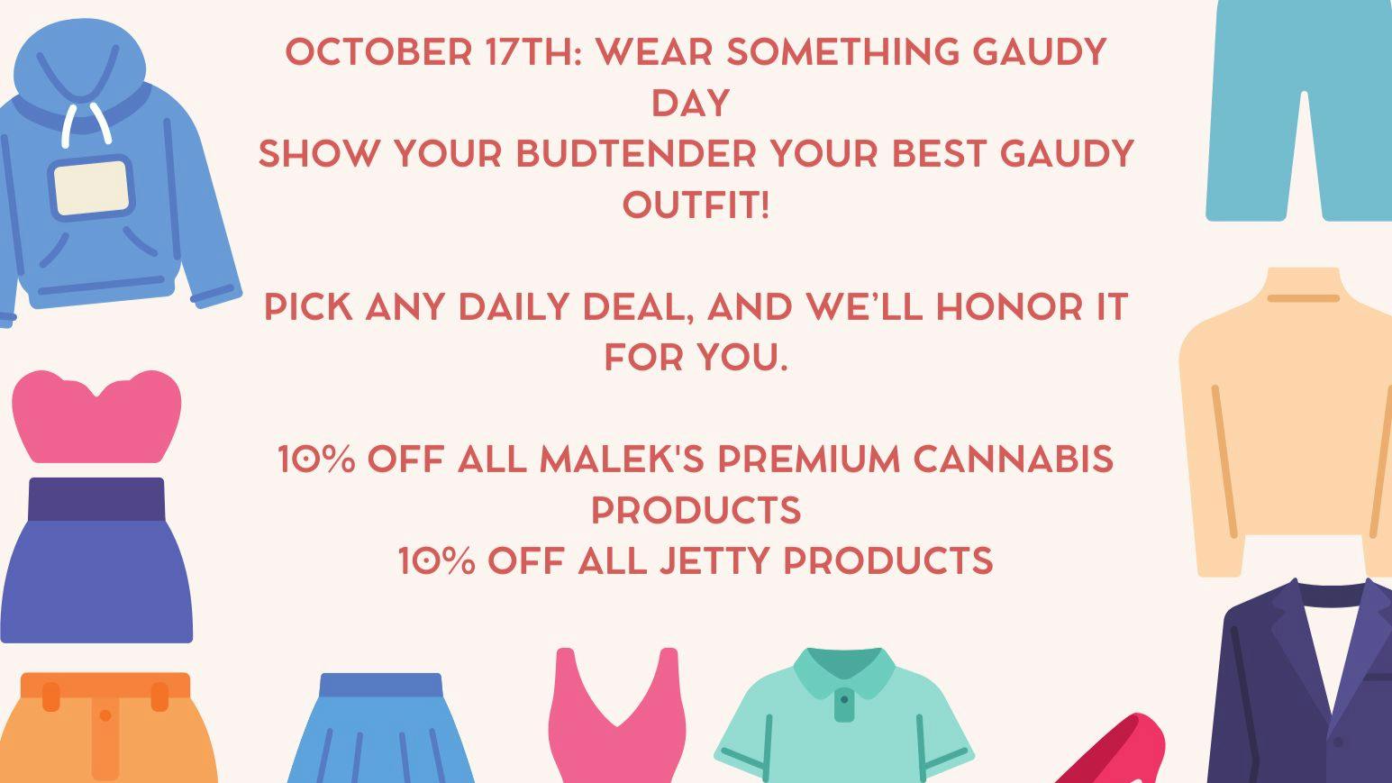 Docs Apothecary OCTOBER 17TH: WEAR SOMETHING GAUDY DAY 