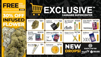 Exclusive Cannabis - Coldwater Recreational Exclusive Weekly Deals