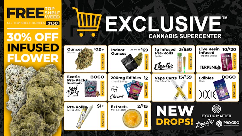 Exclusive Cannabis - Coldwater Recreational Exclusive Weekly Deals