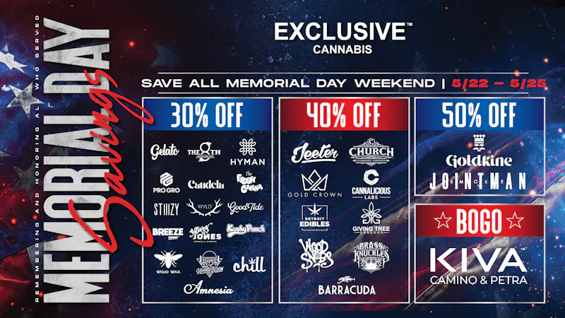 Exclusive Hamtramck - RECREATIONAL 21+ Exclusive x Memorial Day Weekend !!