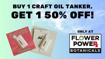 Flower Power Botanicals Buy One, Get One 50% off 4 Gram AIO Oil Tanker!