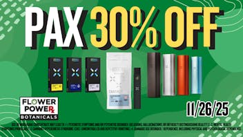 Flower Power Botanicals PAX Green Wednesday 30% Off