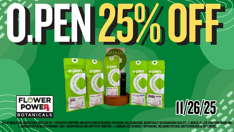 Flower Power Botanicals O.Pen AIO 25% Off