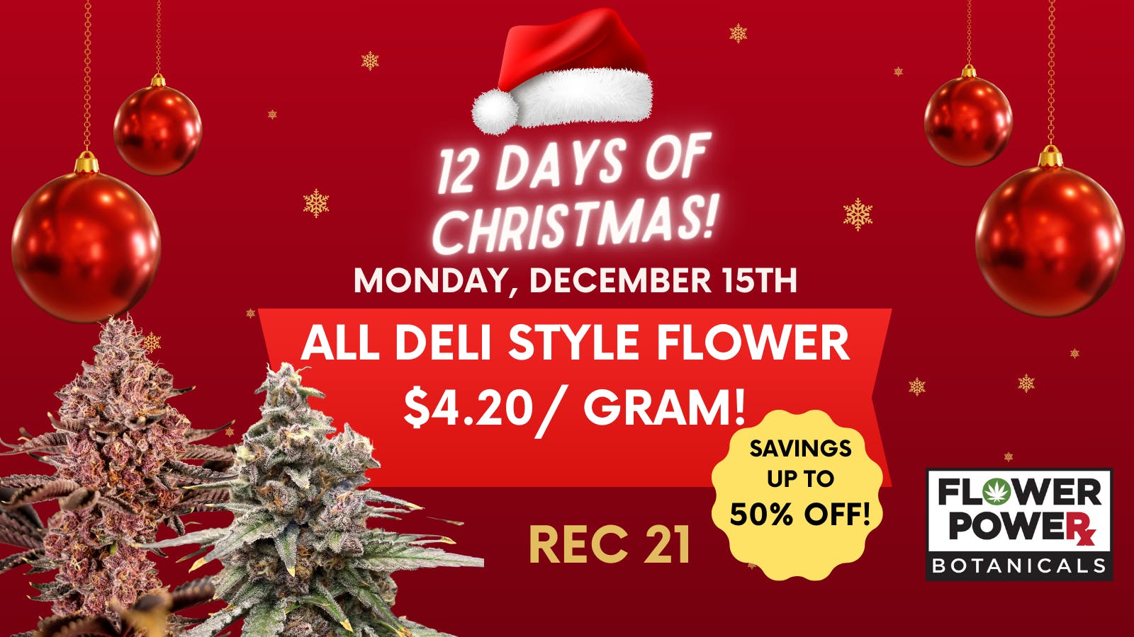 Flower Power Botanicals 12 Days of Christmas - Day 3!
