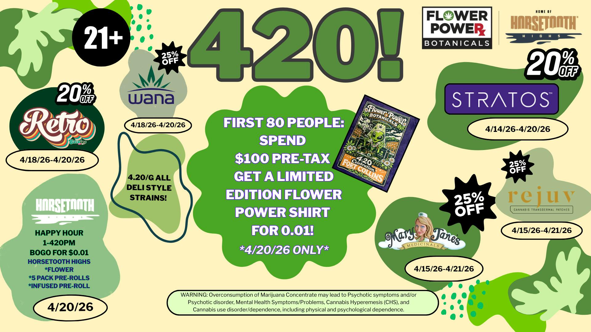Flower Power Botanicals All Deli Flower $4.20/g