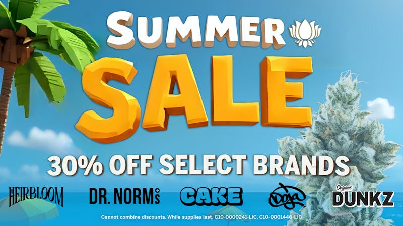 Purple Lotus Patient Center - San Jose Summer Sale | 30% Off Select Brands