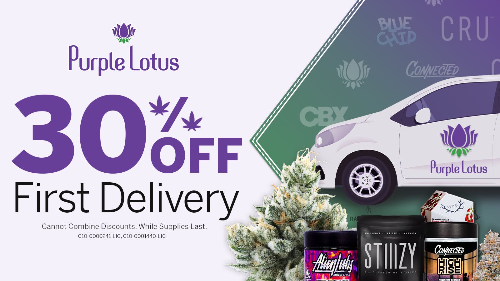 Purple Lotus - Dublin 30% Off First Delivery