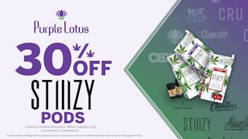 Purple Lotus Patient Center - San Jose 30% Off Stiiizy Pods