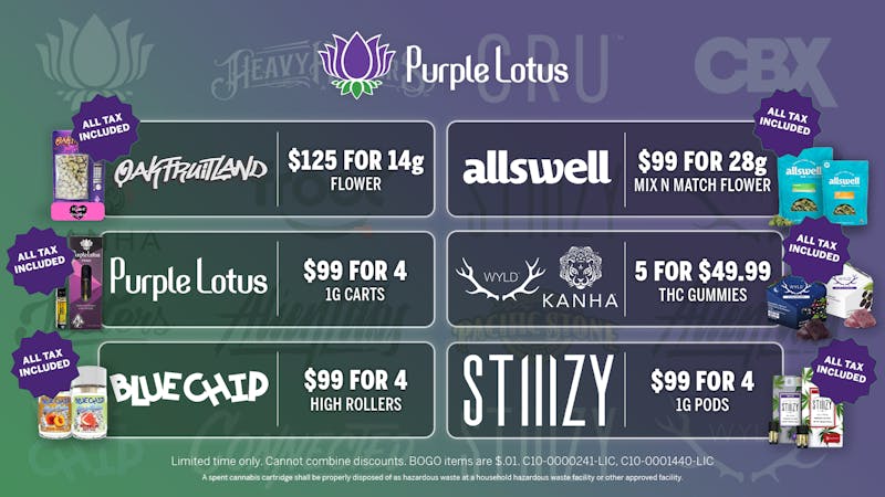 Purple Lotus Patient Center - San Jose Daily Bundle Deals