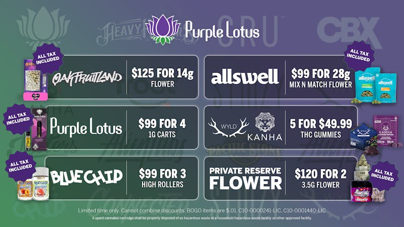 Purple Lotus - Downtown San Jose Daily Bundle Deals