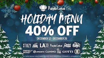 Purple Lotus - San Mateo 40% Off Holiday Menu
