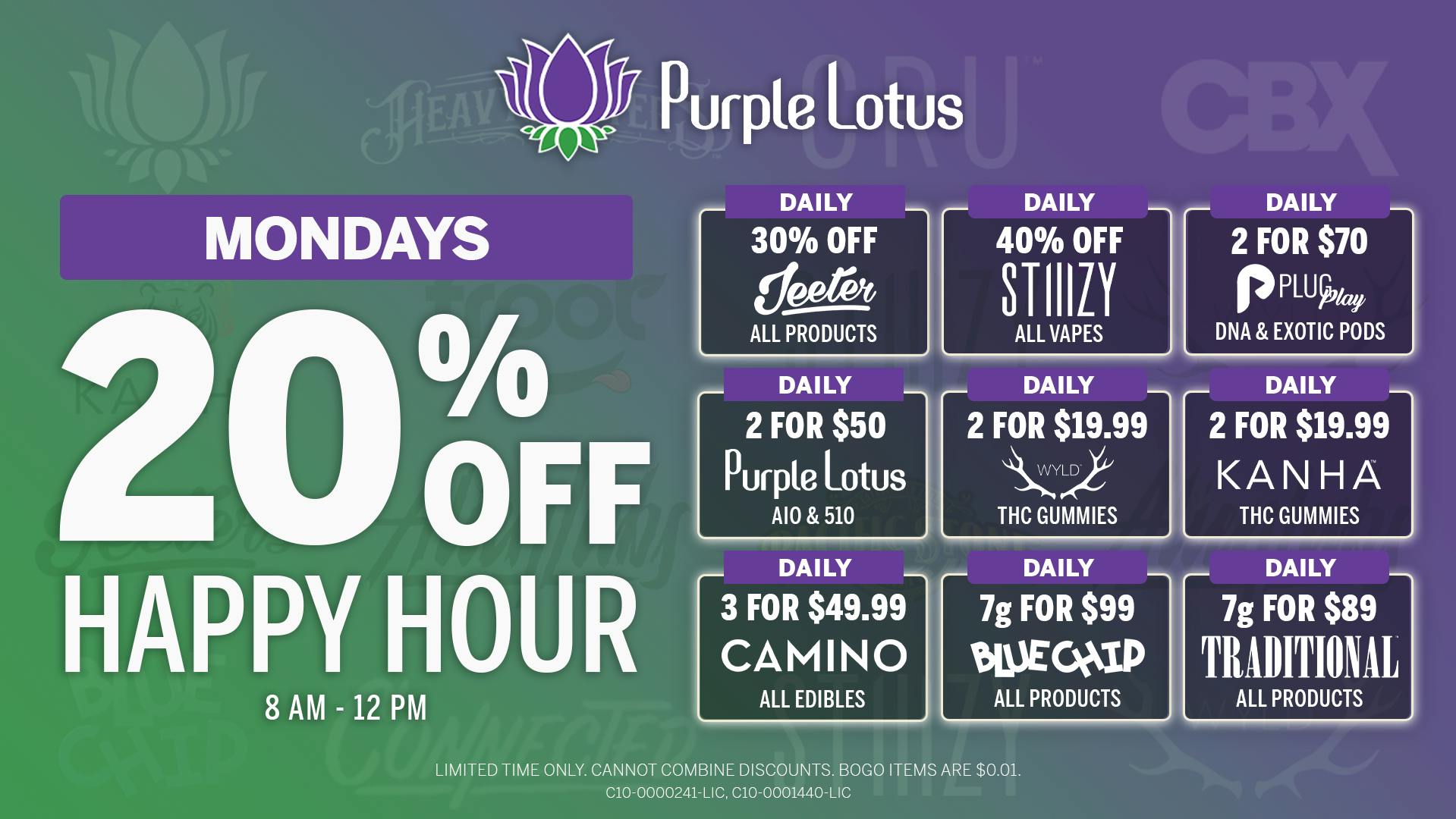 Purple Lotus Patient Center - San Jose Fridays | Up to 40% Off All Stiiizy