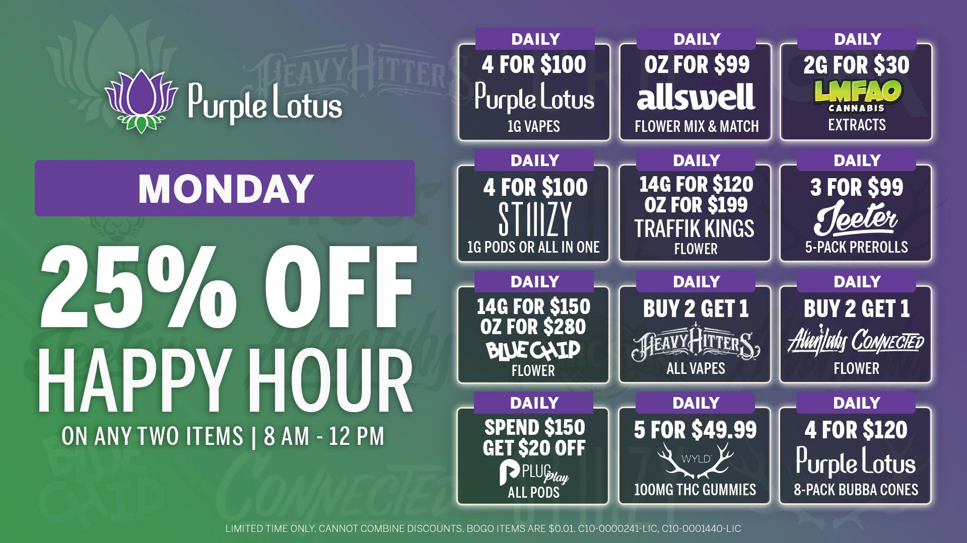 Purple Lotus Patient Center - San Jose 20% Off Happy Hour + More Daily Deals