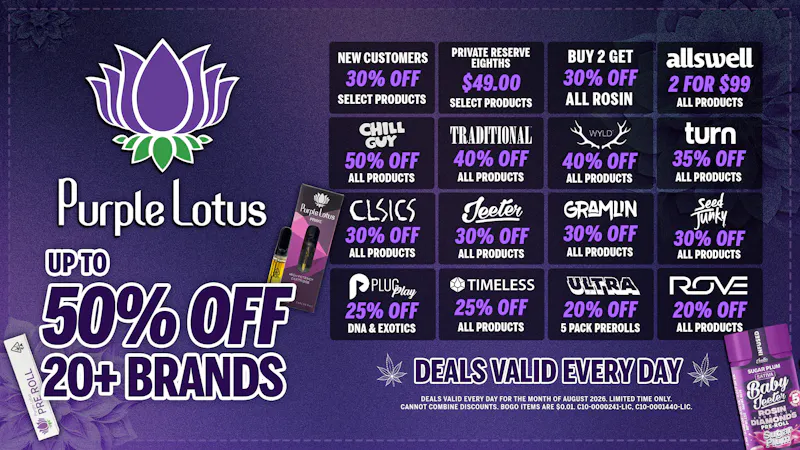 Purple Lotus Patient Center - Fremont / Milpitas / Union City Up To 50% Off Every Day!