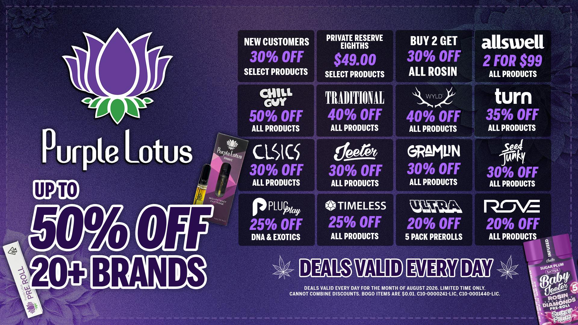 Purple Lotus Patient Center - Cupertino / Campbell Up To 50% Off Every Day!