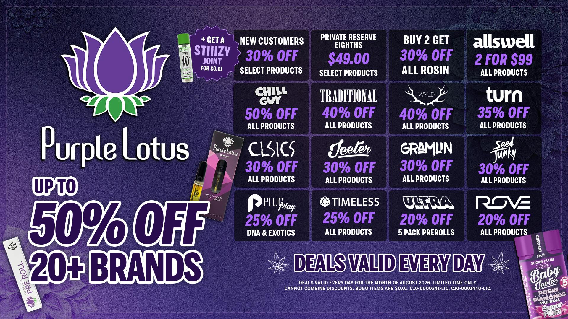 Purple Lotus - Downtown San Jose Up To 50% Off Every Day!