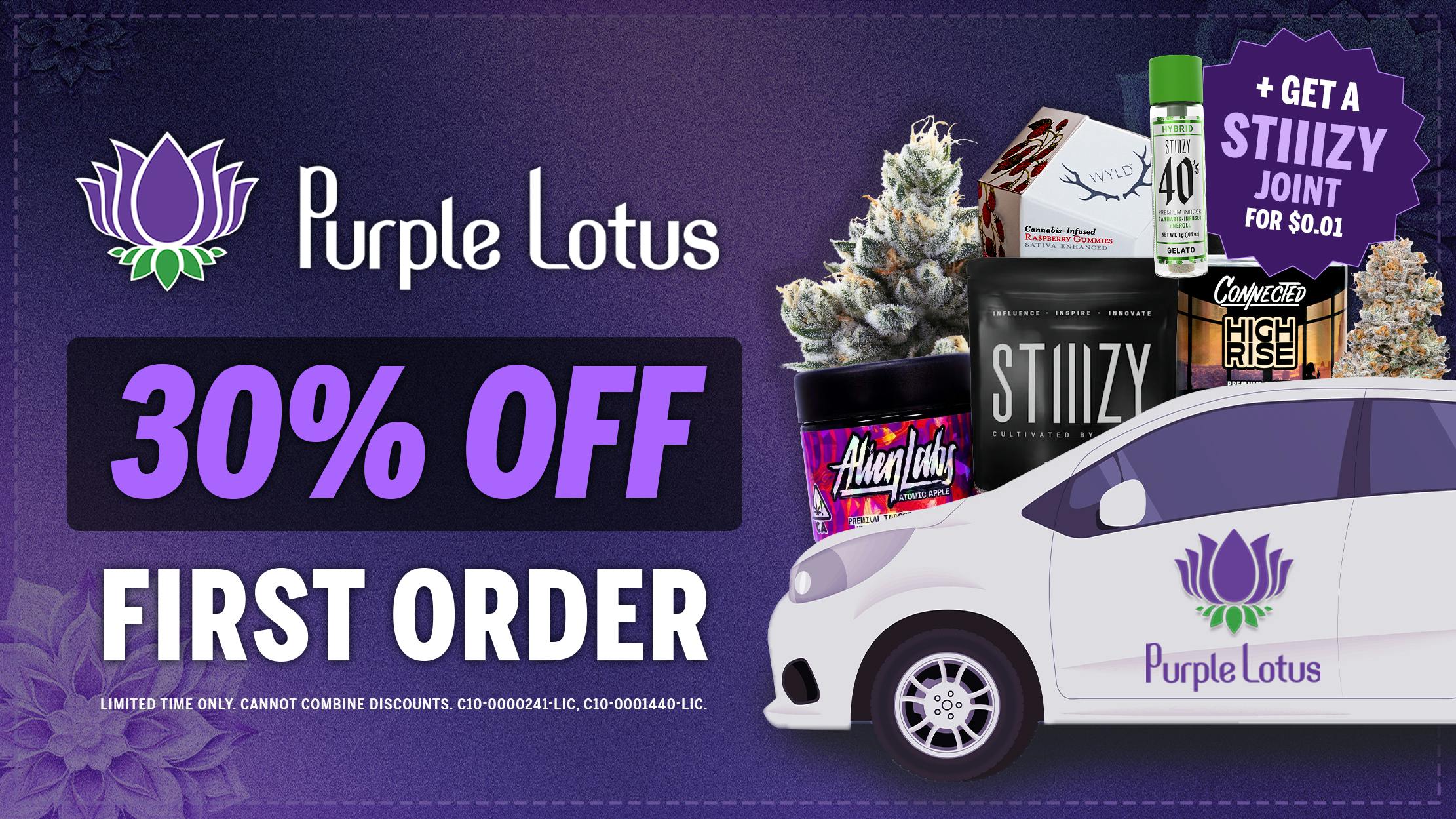 Purple Lotus - Downtown San Jose 30% OFF FIRST PURCHASE