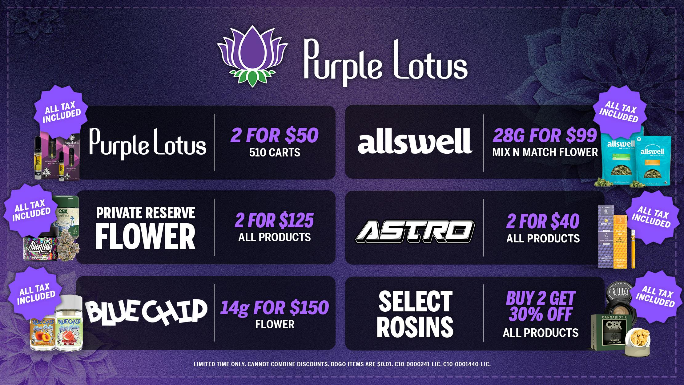 Purple Lotus Patient Center - San Jose Daily Bundle Deals