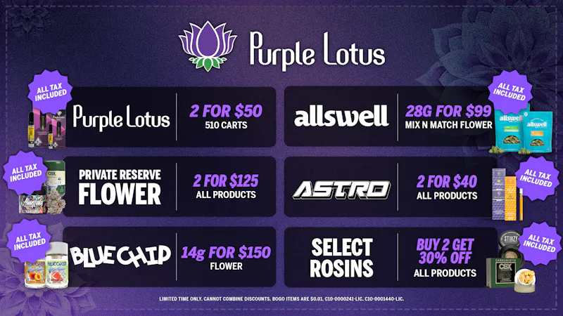Purple Lotus Patient Center - San Jose Daily Bundle Deals
