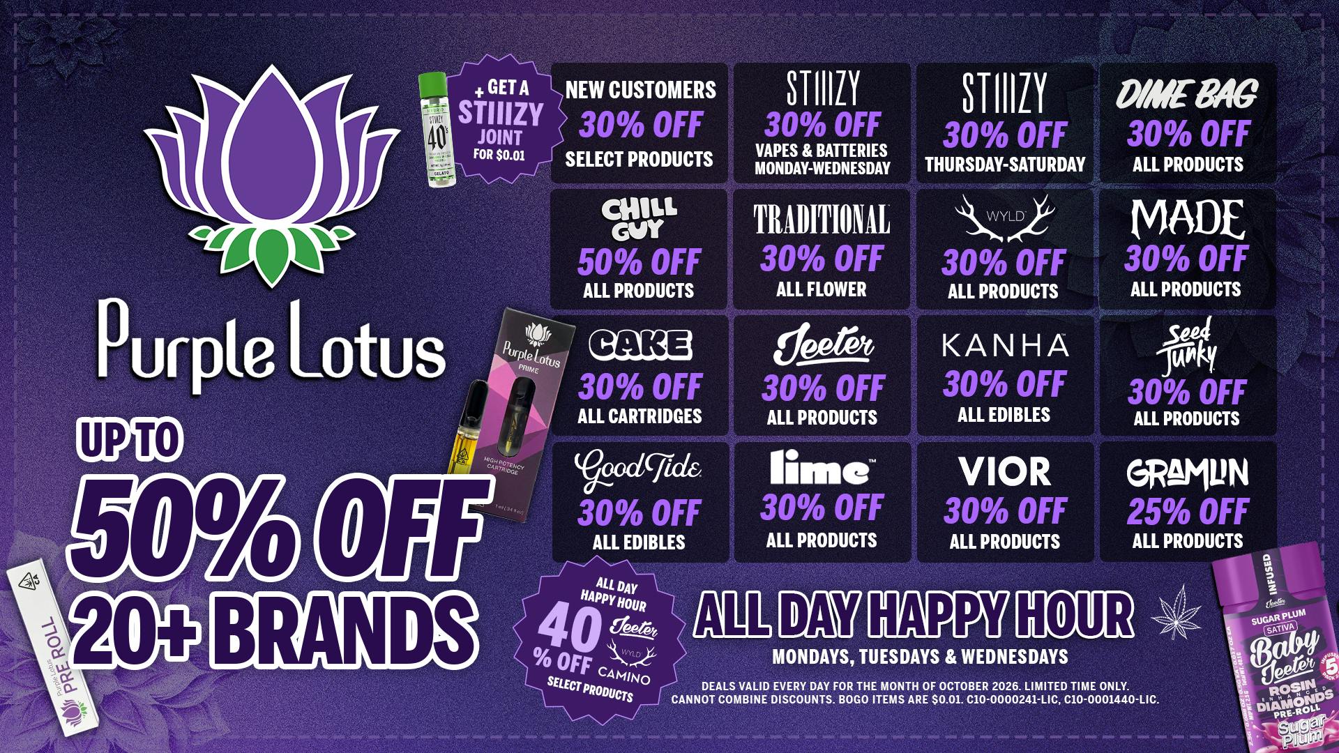 Purple Lotus - Downtown San Jose Up To 50% Off Every Day!