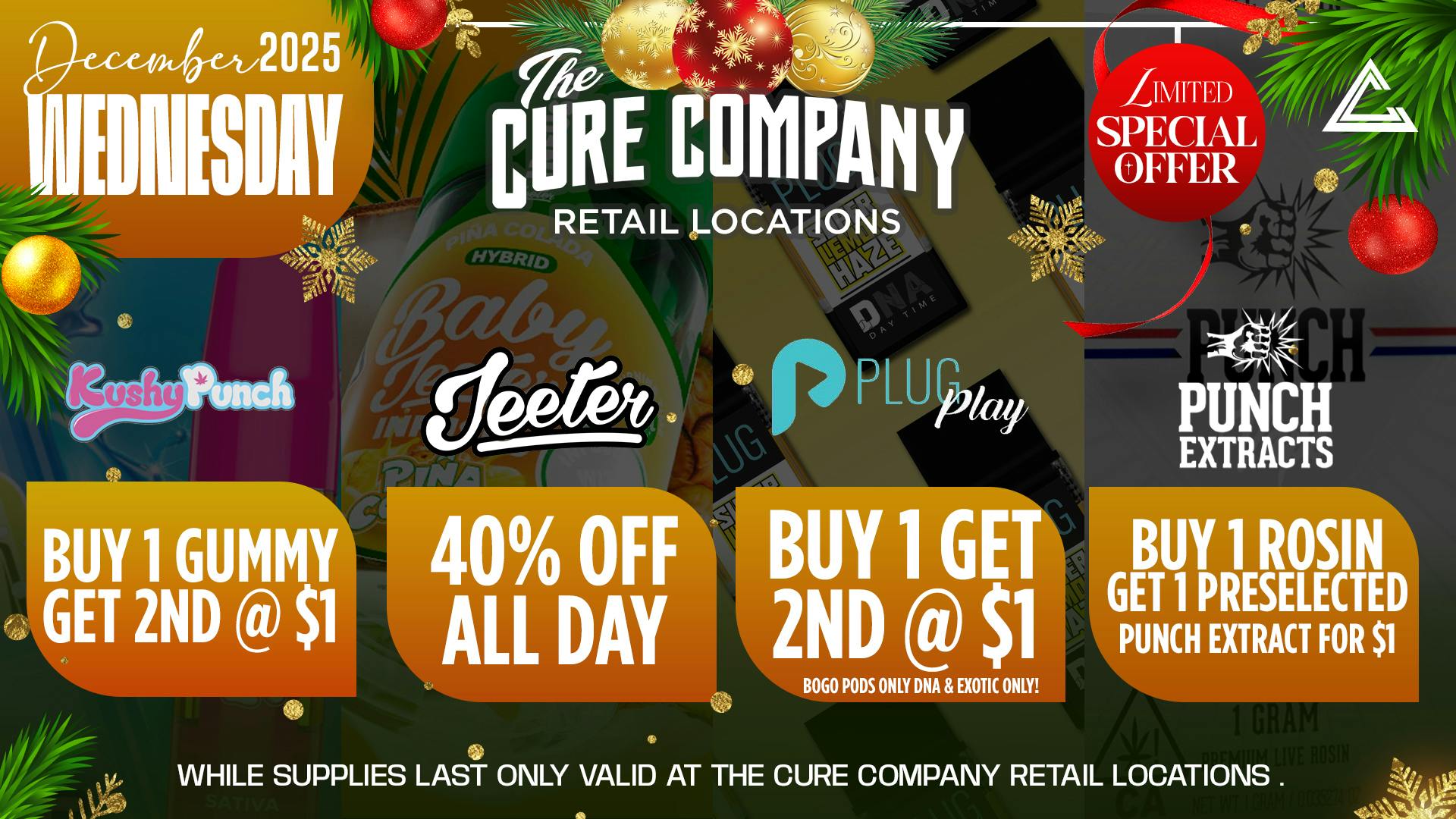 The Cure Company DTLA ❄️🎁 December Hookups @ The Cure Company! 🎁❄️
