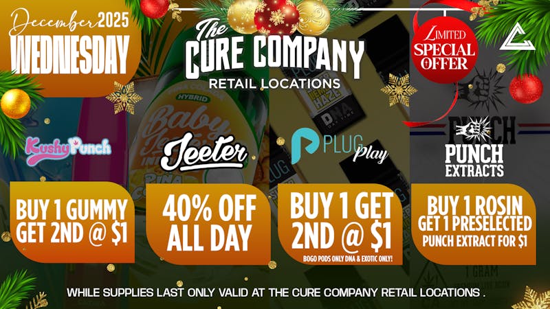 The Cure Company - Melrose ❄️🎁 December Hookups @ The Cure Company! 🎁❄️