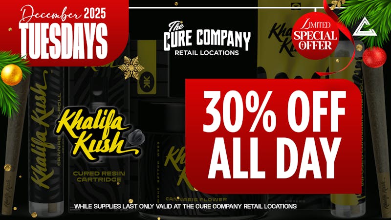 CCC by The Cure Company 💛🔥 Khalifa Kush Tuesday Vibes! 🔥💛