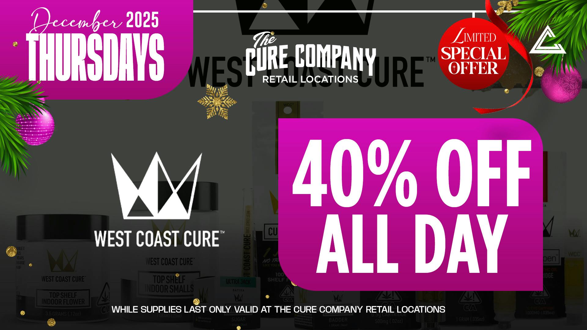 The Cure Company - Crenshaw 💎 West Coast Cure Blowout! 40% OFF! 💎