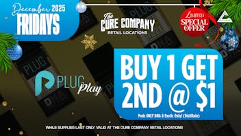 The Cure Company DTLA 😮‍💨 PlugPlay BOGO Friday, Heat for $1!