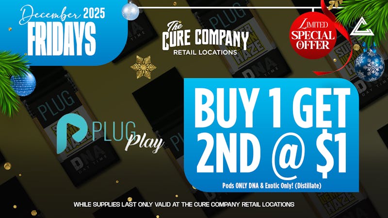 The Cure Company - Crenshaw 😮‍💨 PlugPlay BOGO Friday, Heat for $1!