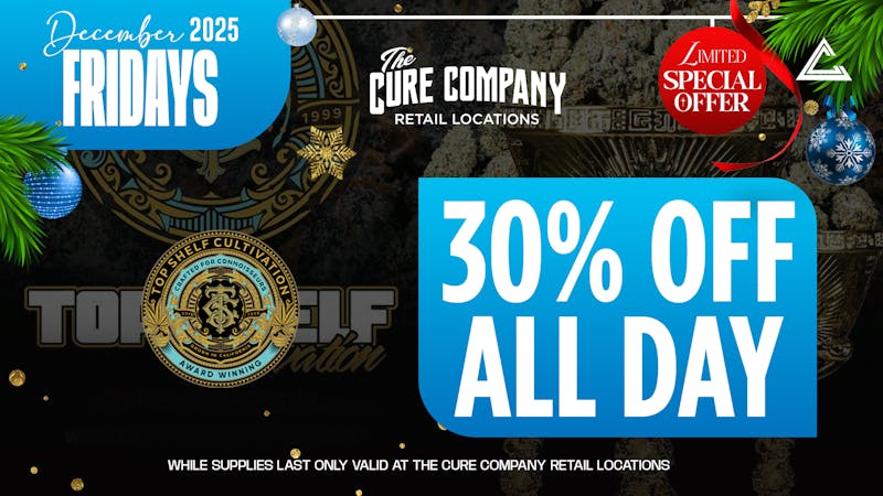 The Cure Company - Crenshaw ⚡️🏆Top Shelf Cultivation Buy 1, Get 2nd for $1⚡️