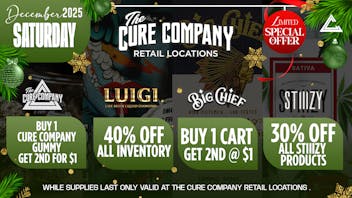 The Cure Company DTLA 🌲 December Saturday Blowout, Don’t Miss Out!