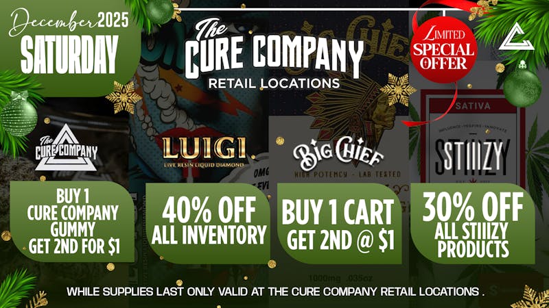 CCC by The Cure Company 🌲 December Saturday Blowout, Don’t Miss Out!