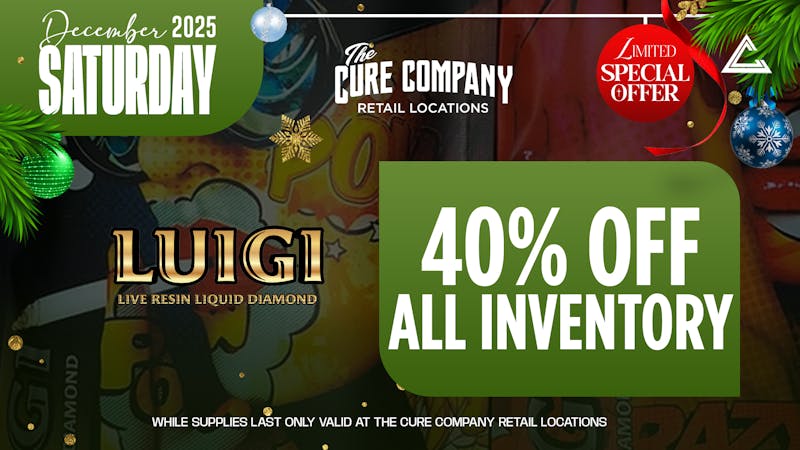 CCC by The Cure Company 🎄Luigi All-In-One Vape Saturday Blowout 40% OFF☃️
