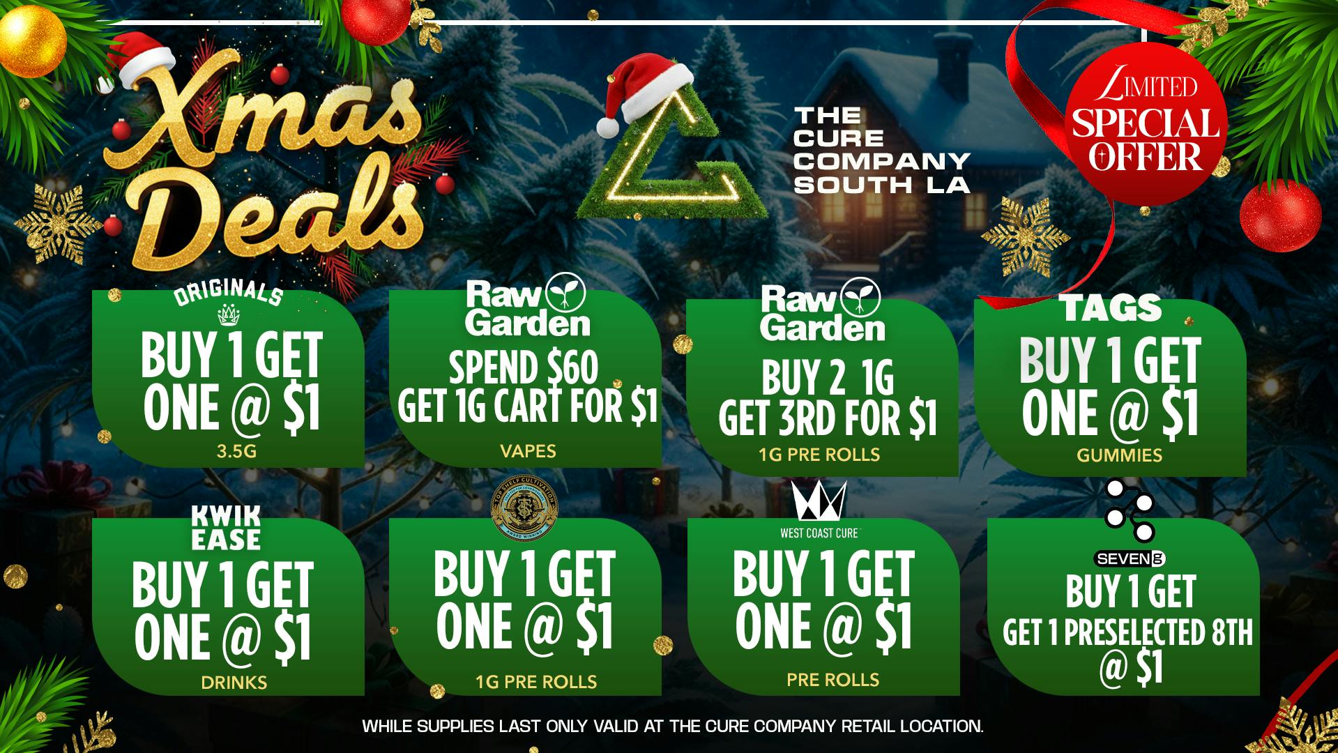 The Cure Company - South LA Cure Co South LA Xmas Deals 12/23–12/25 🎅🏽🔥