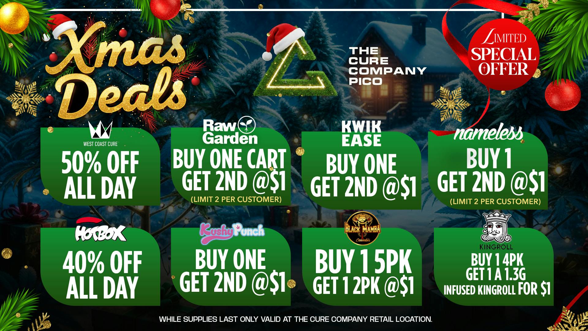 The Cure Company - Pico Christmas Deals are LIVE @ Pico Starts 12/23🎅🏽🔥