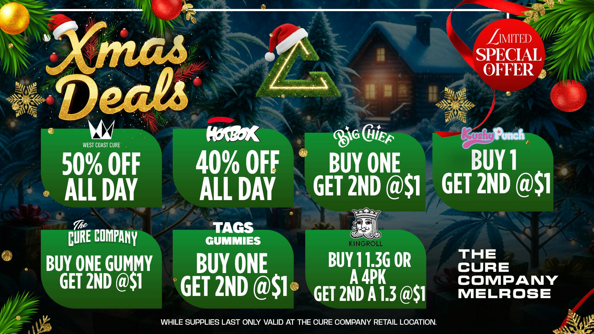 The Cure Company - Melrose 🎄Melrose Xmas Deals – Limited Holiday Specials