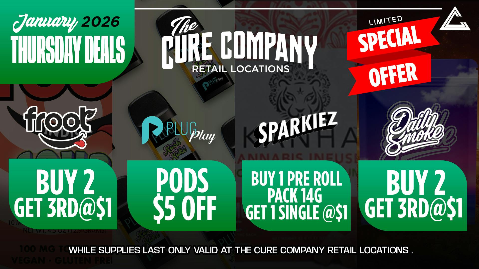 The Cure Company - Melrose Melrose Thursday New Year Deals 🎆