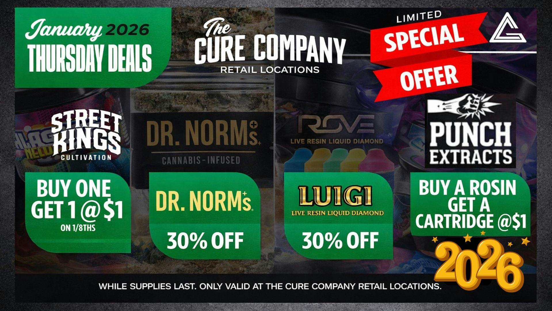 CCC by The Cure Company 🔥 January Thursday Deals at CCC 🔥