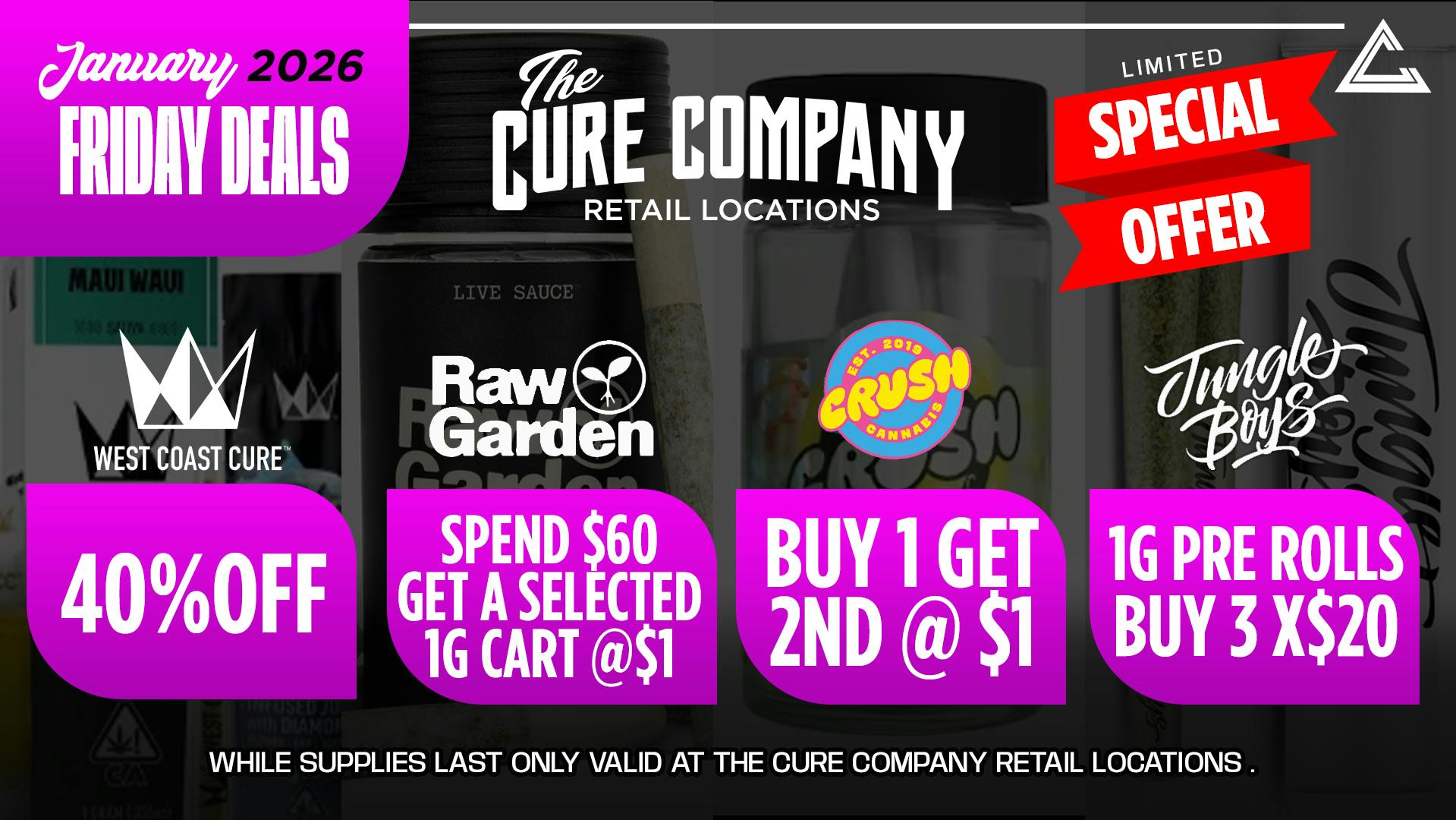 The Cure Company - South LA 🔥 South LA Friday Deals 🔥