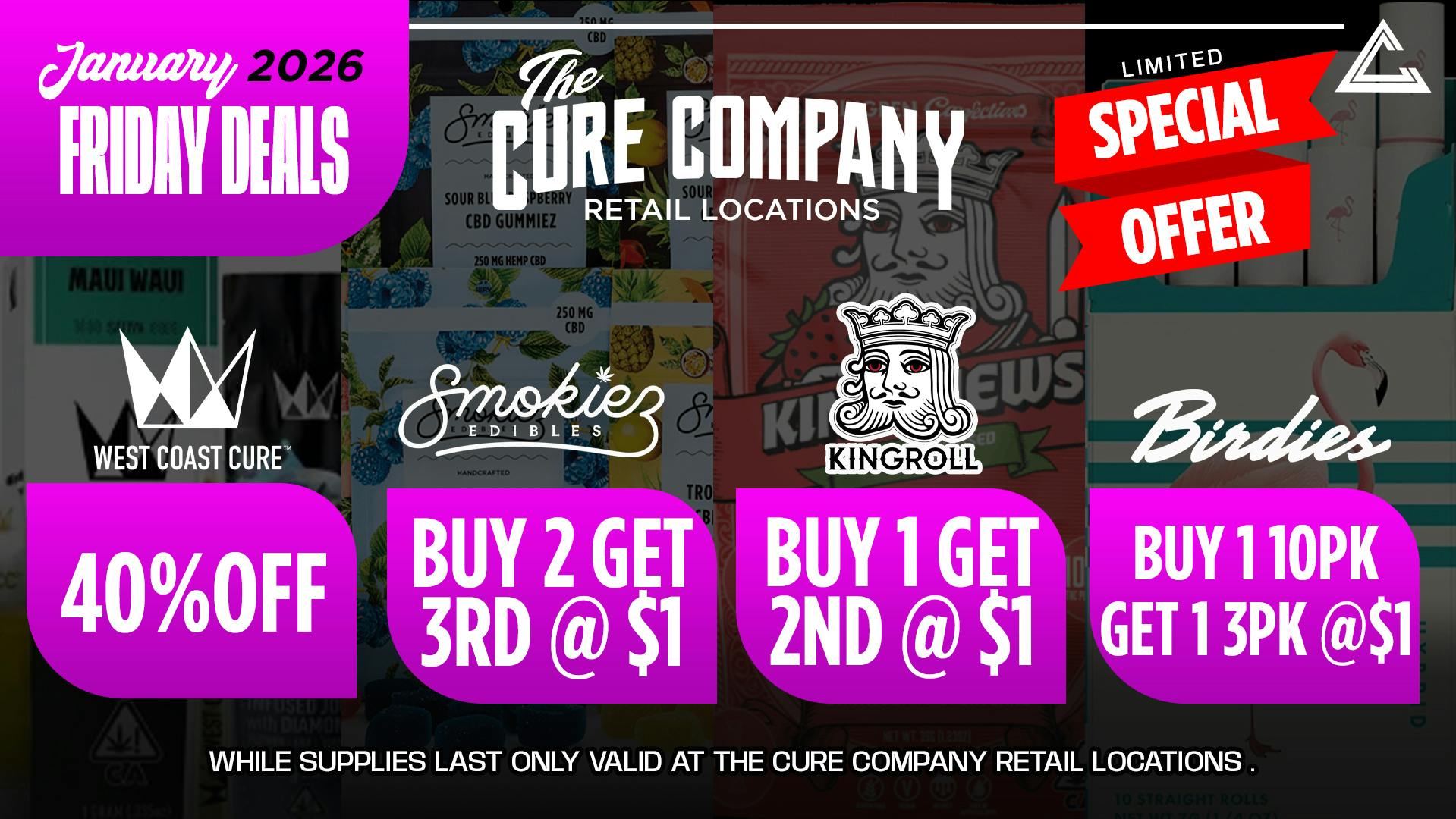 The Cure Company - Melrose Melrose Friday Steals 💜 January Deals Are Live