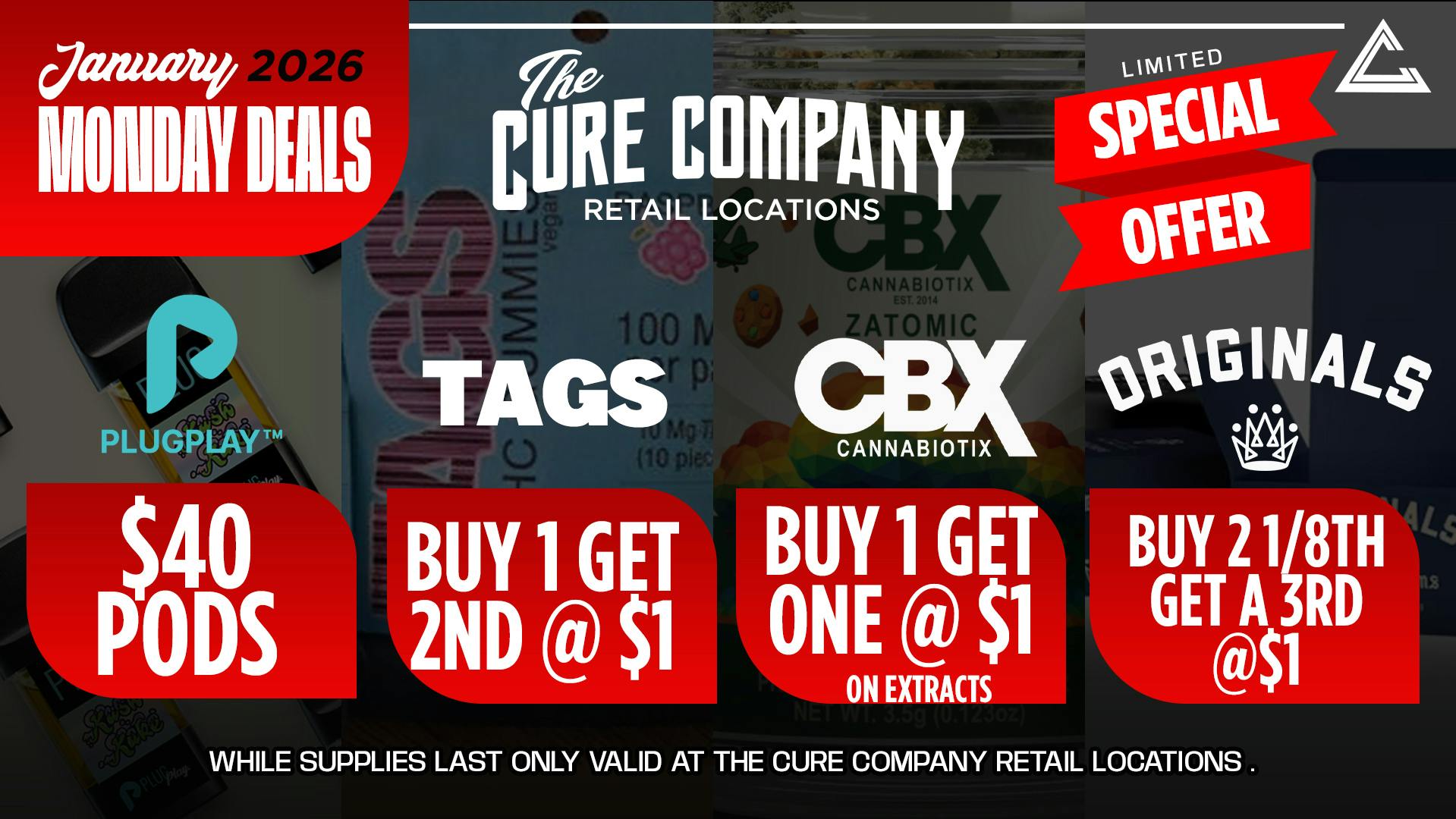 CCC by The Cure Company CCC Monday Smoke Specials 🔥