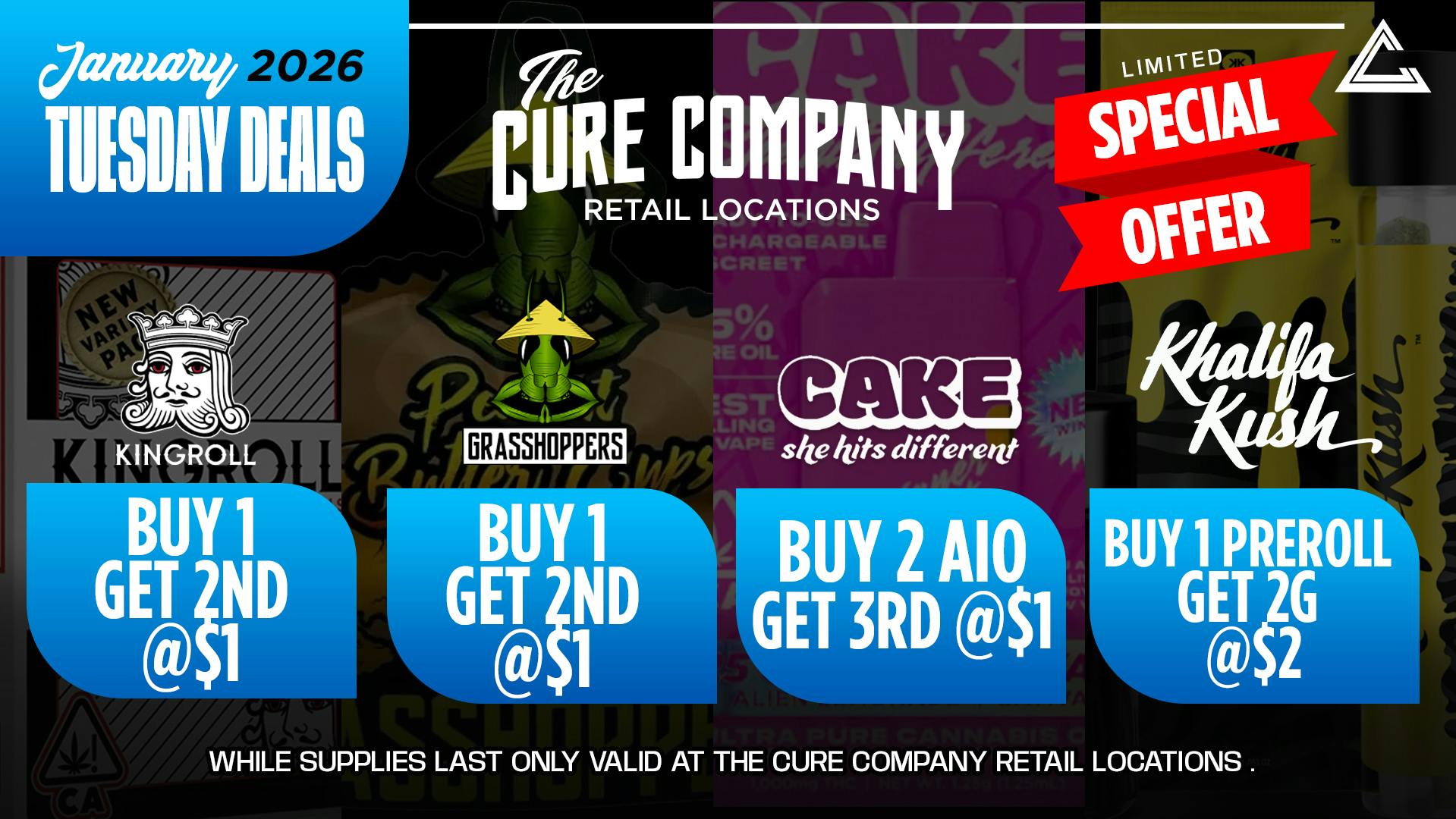 The Cure Company - Melrose 🥵 Sticky Fingers Tuesday @ Melrose🥵