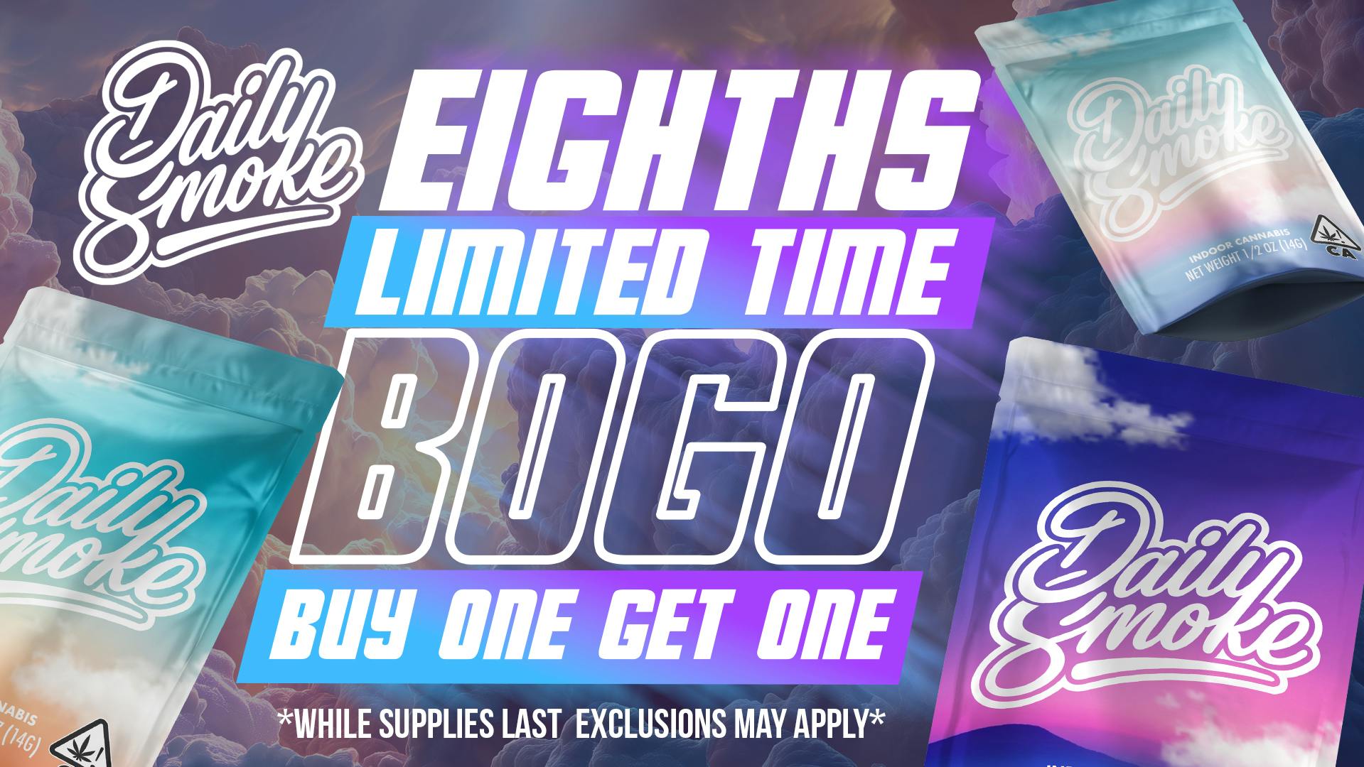 The Cure Company DTLA 🔥 Daily Smoke Eighths BOGO 💨