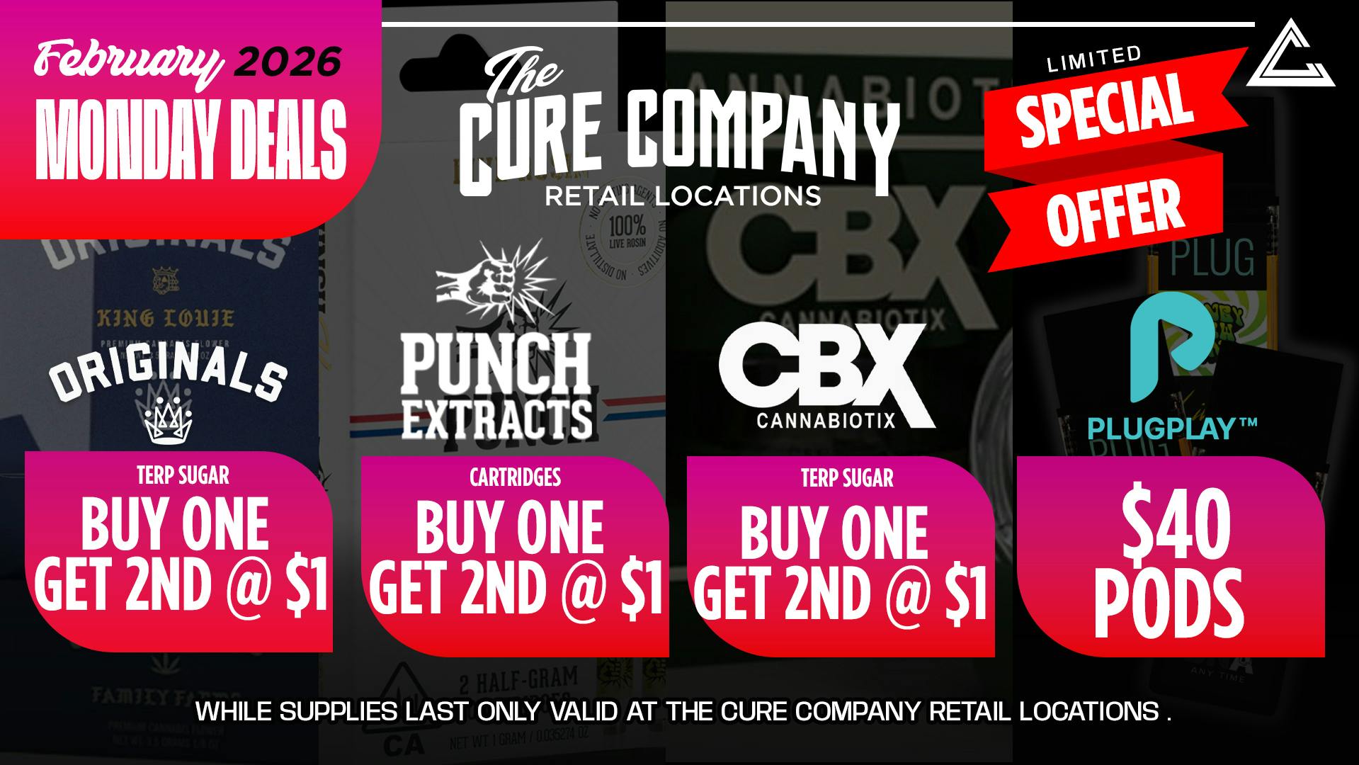 CCC by The Cure Company ❤️‍🔥CCC Monday Smoke Specials ❤️‍🔥