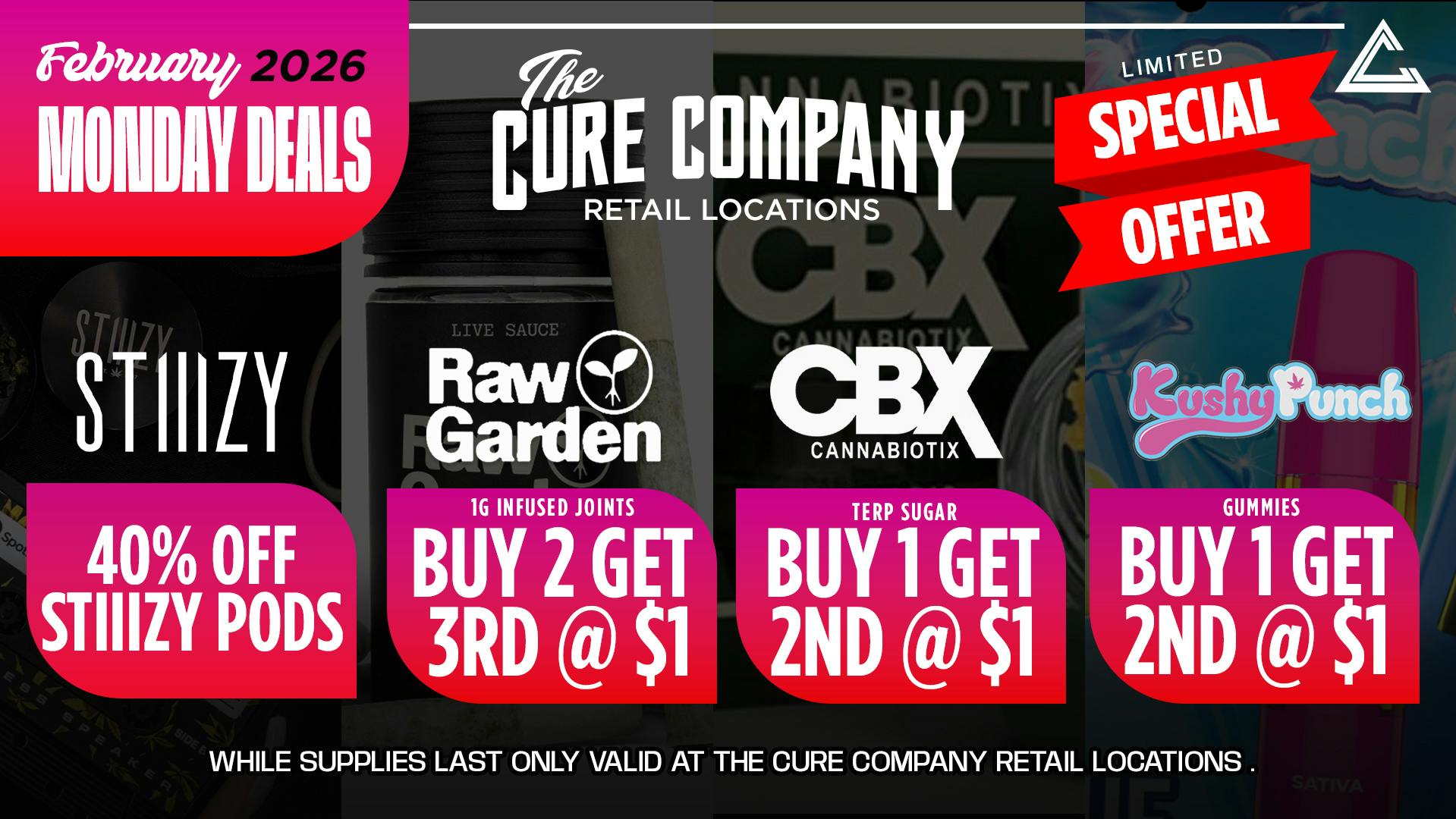 The Cure Company - South LA 🥵Crush-On-Savings Mondays @ CURE CO SOUTH LA❤️‍🔥