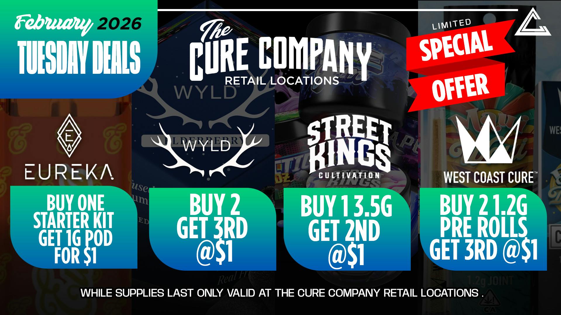 The Cure Company DTLA 🌹Tuesday Deals Made with Love DTPG🌹