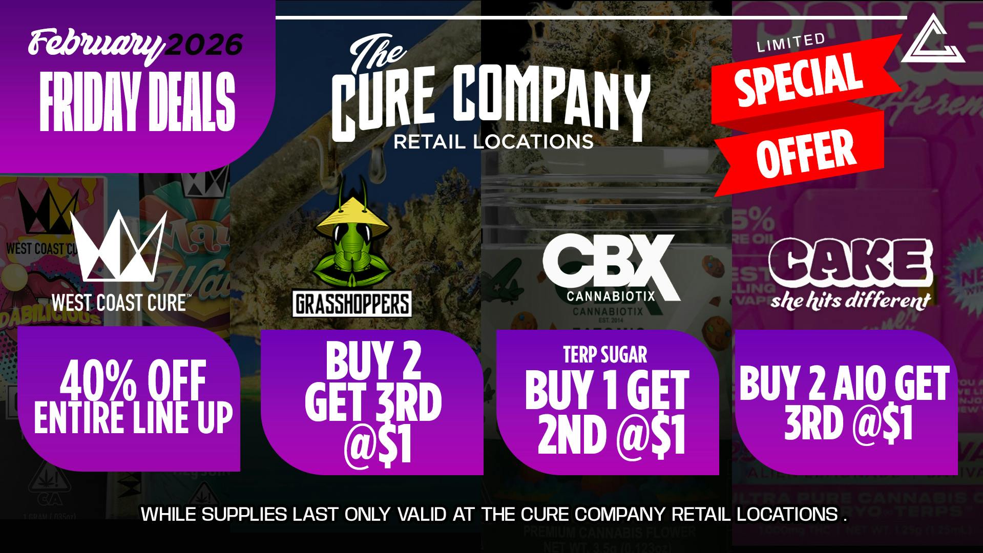 The Cure Company - South LA 💘 South LA Friday Love Smoke Specials 💘