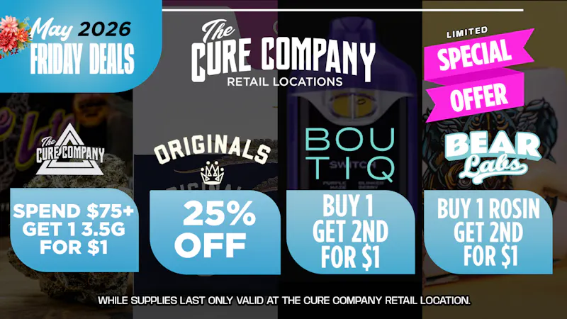 The Cure Company DTLA 🚨💨FRIDAY SMOKE SPECIALS @ DTPG 💨🚨