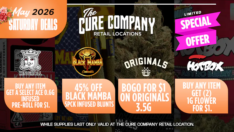 The Cure Company - South LA Big Saturday Savings –@ Cure Co South LA 💸